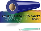 HTVRONT Heat Transfer Vinyl Blue HTV Vinyl Rolls by HTVRONT