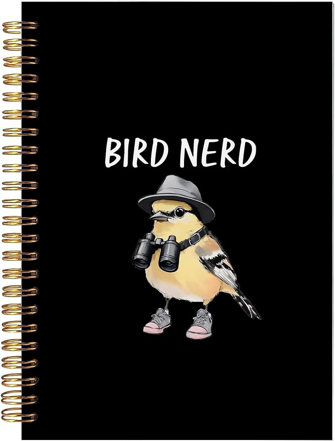Funny Bird Birding Spiral Notebook, Birds Watching Journal, Gifts by bitkan