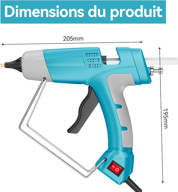 100W Hot Glue Gun Full Size Set - Image 3