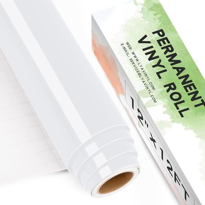 Glossy White Permanent Vinyl, Window & Home Decal by LyaVinyl