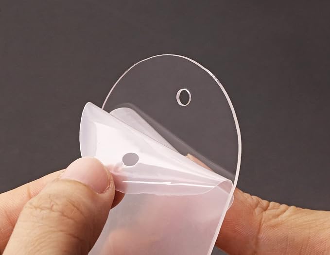Blank Clear Acrylic Bookmakrs Penta Angel 20Pcs Plastic Craft Transparent - Image 3