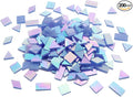 Iridescent Mosaic Tiles 200 Pieces Stained Glass Tile Pieces by LanyaniArtGlassMosaics