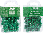 JAM PAPER Colorful Push Pins - Image 2