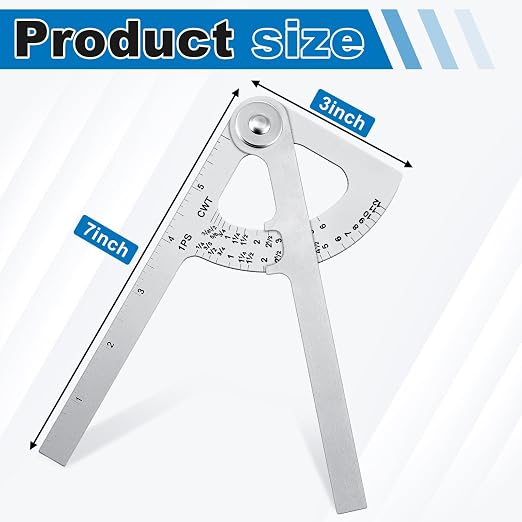 Moxweyeni 8 Pack Pipe Caliper Measuring Tool 7 Inch Stainless Steel Pocket Pipe - Image 2