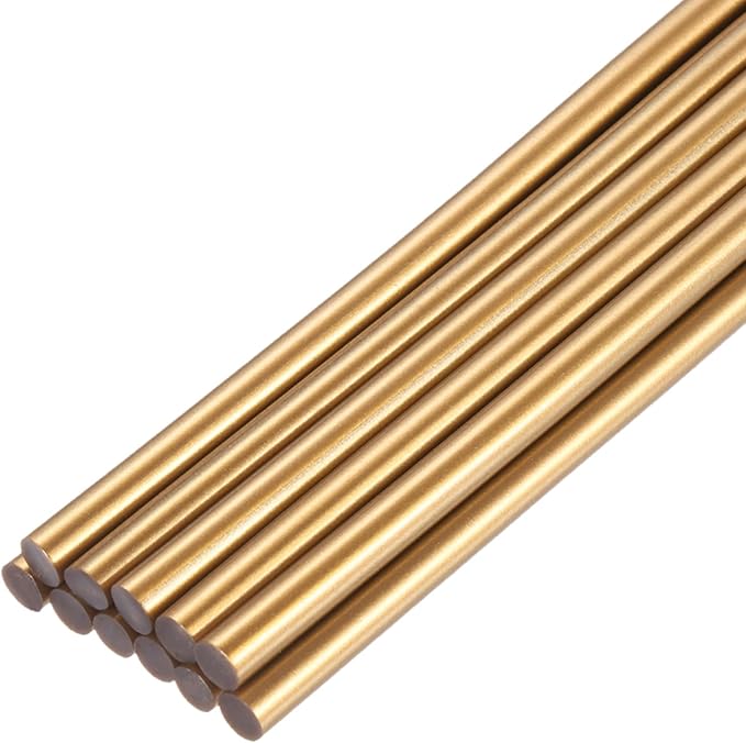 uxcell Mini Hot Glue Sticks for Glue Gun 7mm x 200mm Bronze Gold 12pcs by uxcell
