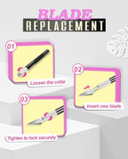 DIYSELF Craft Knife with 10 Extra #11 Blades, Precision Hobby Knife Set with - Image 6