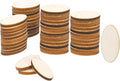 PATIKIL 60PCS Oval Wood Pieces 0.8 Inch Unfinished Oval Shape Wooden Blank by PATIKIL