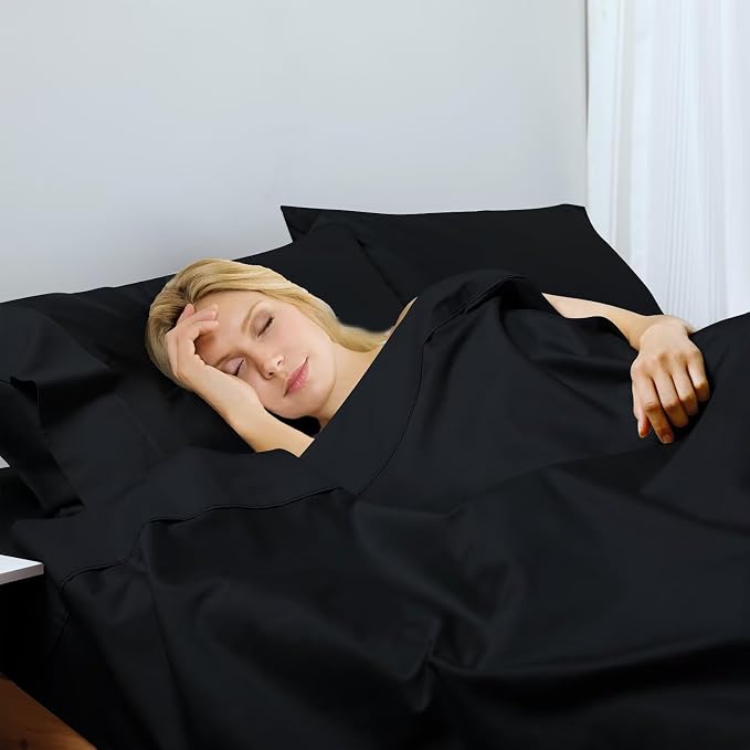 2-Pack Cotton TwinXL Flat Sheet Only, 600 Thread Count 100% Egyptian Cotton Top - Image 6
