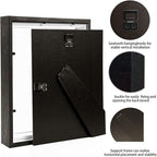 8.5x11 Shadow Box Frame with Letter Stickers, Graduation Memories Frame - Image 3