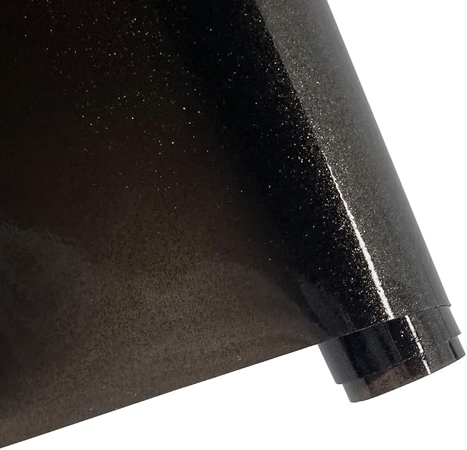 ONEART | Gray Transparent Glitter Vinyl Roll, 0.7 mm Solid Clear PVC Jelly - Image 2