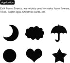 MECCANIXITY EVA Foam Sheets Black 9.8 Inch x 9.8 Inch 5mm Thick Crafts Foam - Image 5