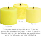 Bright Yellow Candle Dye 2oz for Soy Candle Making – Highly Concentrated Candle - Image 5