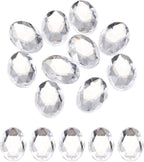 MECCANIXITY 10Pcs Acrylic Oval Gems 30x40 mm Flat Back Artificial Rhinestones by MECCANIXITY