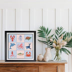 FREEBLOSS 11CT Cross Stitch Kits Striped Sea Animal Stamped Embroidery Kits - Image 7