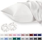 Queen Satin Pillowcase for Hair 2pc, Similar to Silk Pillow Cases, Easier Care by Vielit