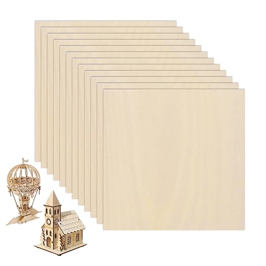 12 Pack Basswood Sheets 12"×12"×3/16" Unfinished Plywood Sheet | Smooth Thin - Image 7