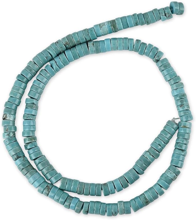 170pcs 5x2mm Natural Turquoise Heishi Disc Rondelle Spacer Stone Semi Precious - Image 6