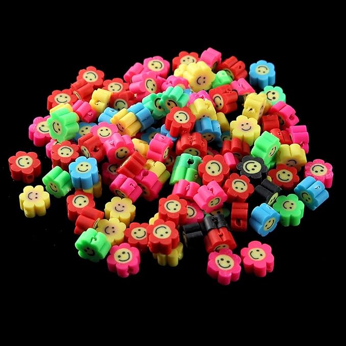 100pcs Mixed Polymer Clay Spacer Beads - Image 6