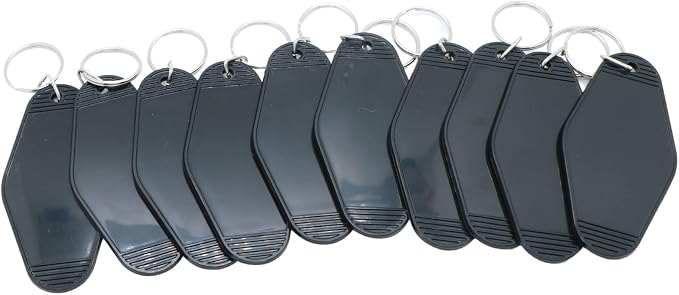 10pcs Blank Hotel Keychains Bulk Vintage Motel Keychain Vinyl HTV printing by Nwsrayu