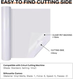 HTVRONT White Permanent Vinyl, Silhouette, Cameo Cutters, Scrapbooking - Image 8