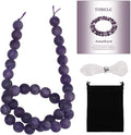 10mm Matte Amethyst Bead, 15-Inch Matte Round Loose Stone Beads by THRELE