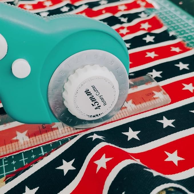 45mm Rotary Cutter and Mat Set, Fabric Cutter Wheel and 12x18 Inch Self Healing - Image 6