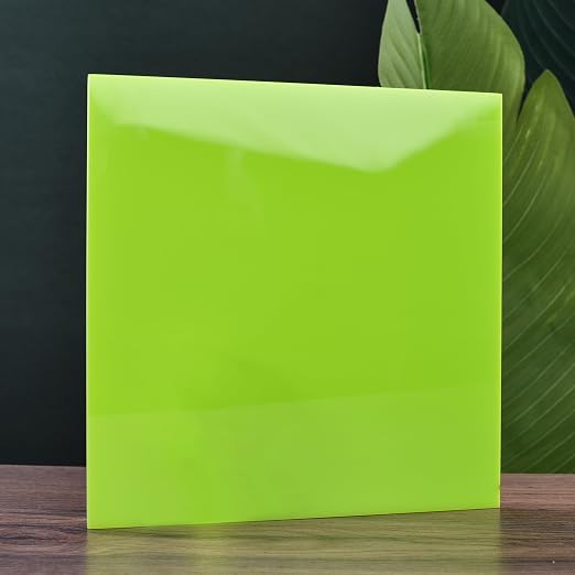 6 PCS Apple Green Cast Acrylic Sheet 1/8 Thick 8 x 8 Inch, Opaque Acrylic Sheets - Image 6