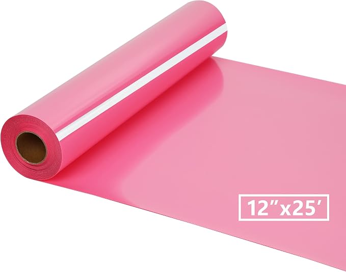 HTV Iron on Vinyl 12Inch by 25ft Roll HTV Heat Transfer Vinyl by HTVVETUR