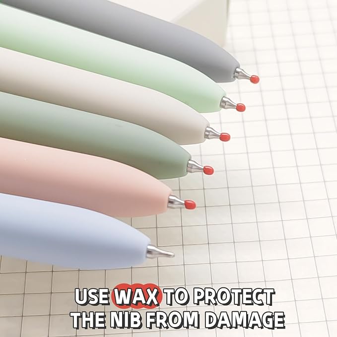 UIXJODO 6 Pcs Gel Pens 0.5mm Quick Dry Black Ink Pens Fine Point Smooth Writing - Image 7