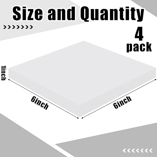4 Pcs 1" Thick Foam Padding Sheet - Image 2