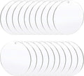 Acrylic Clear Ornament Circle Blanks, 3.5"/89 mm, 1/16" Thick | 50 Pieces by Senbota
