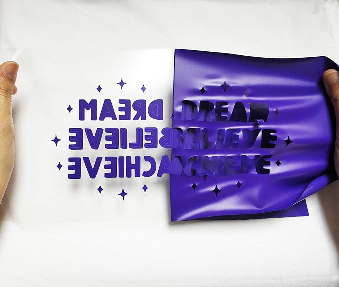 guangyintong Heat Transfer Vinyl Purple HTV Rolls, Glossy Surface HTV Vinyl - Image 4