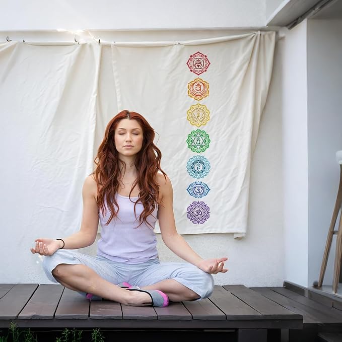 8Pcs Chakras Yoga Stencils for Painting, 5.9"x5.9" Reusable Mandala Stencil - Image 4