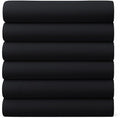 GOLD TEXTILES Queen Flat Sheet 6 Pack – Brushed Microfiber Top Sheets by GOLDTEXTILES