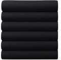 GOLD TEXTILES Full Flat Sheet 6 Pack – Brushed Microfiber Top Sheets by GOLDTEXTILES