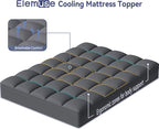 ELEMUSE Queen Grey Mattress Topper - Image 2