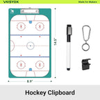 WISYOK Hockey Clipboard for Coaches, Dry Erase | - Image 2