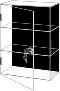 Black 3Tier Lockable Acrylic Display Case by Unknown