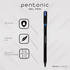 Pentonic Gel Pens, Mixed Pack, Medium & Fine Point, Smooth Writing - Image 2