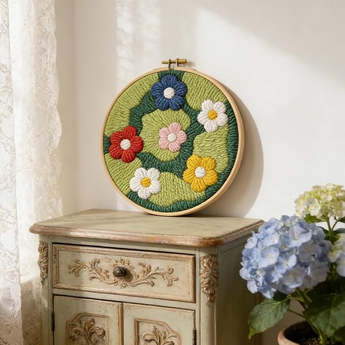 INFUNLY Green Moss Punch Needle Kit - Image 6