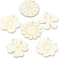 30 Pcs Unfinished Wood Flower Cutouts Wooden Flower Wood Crafts by URURLIFEHALL