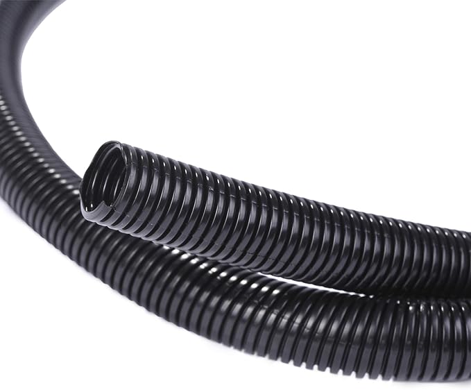 Alex Tech 25ft - 3/4 inch Split Wire Loom Tubing - Black by AlexTech