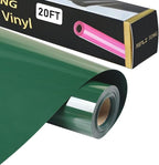 RENLITONG Dark Green Iron on Vinyl 12Inch by 20ft Roll Heat Transfer Vinyl by RENLITONG
