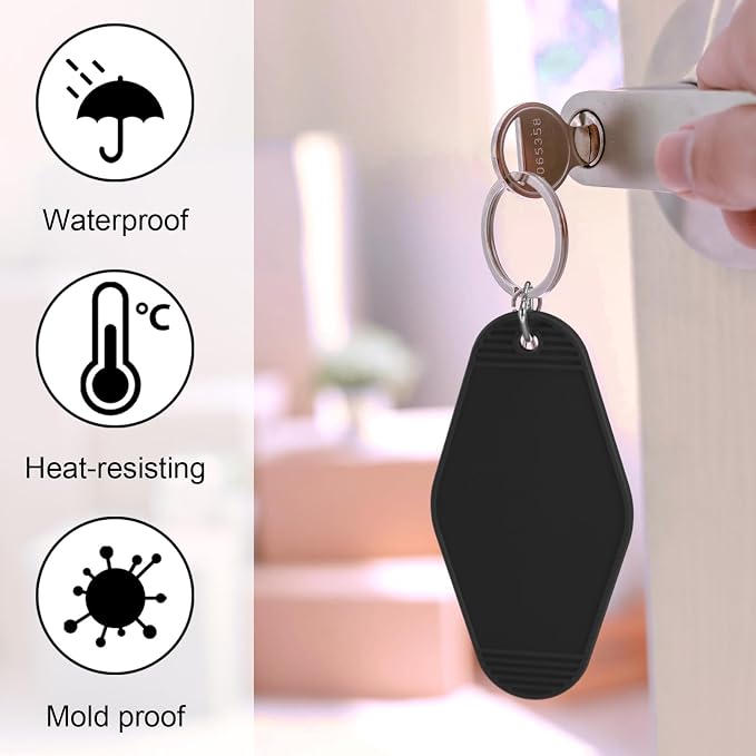 LOTMER 20/30/40/80 PCS Hotel Keychain Blank - Image 5