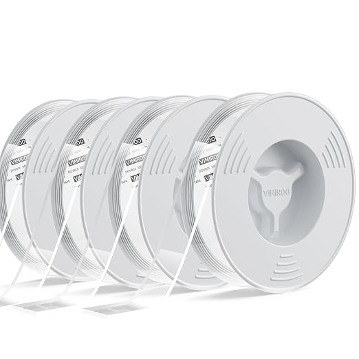 vimiroo 4 Pack Double Sided Tape Heavy Duty, Extra Large16.4FT Nano Double by VIMIROO