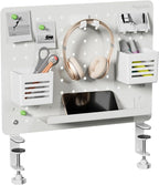 PEGZONE Clamp on Desk Pegboard, 16.5" x 12.6", by Pegzone