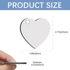 240Pcs Sublimation Keychain Blanks Double Sides 80 MDF Sublimation Keychains - Image 2