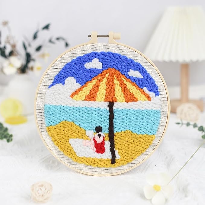 Ease Time Seaside Punch Needle Kit - Image 2