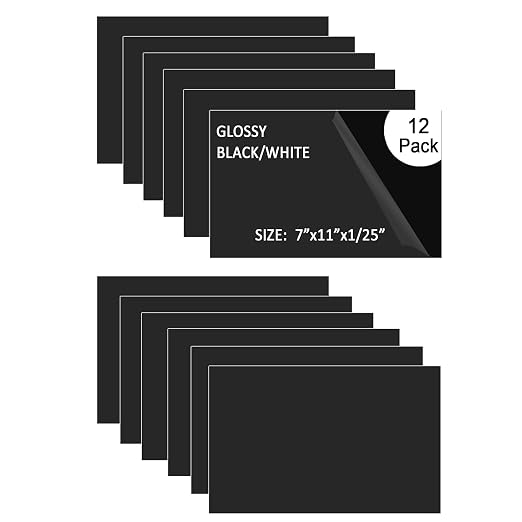 XLNT TECH Engraving Blank Materials ABS Double Color Plastic Sheet by MaterialsParts