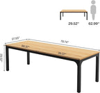 Tribesigns 78.7 Inches Extra Long Computer Desk 2 Person Desk, Double Long Desk - Image 2